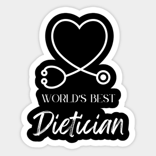 worlds best dietician Sticker